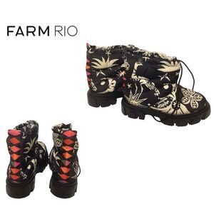 New. Farm Rio black puffer bootie. Size 7. Retails $295